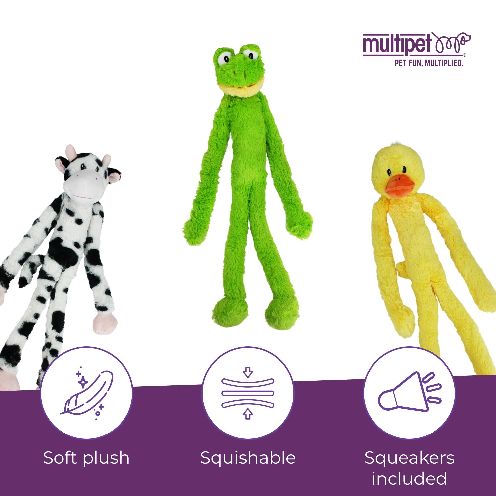 Multipet's Swingin Slevin XXL Oversized 30-Inch Green Frog Plush